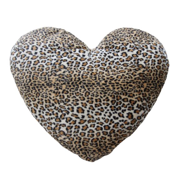 Trilly tutti Brilli cuore Kavi in pelliccia maculata 90x72 cm