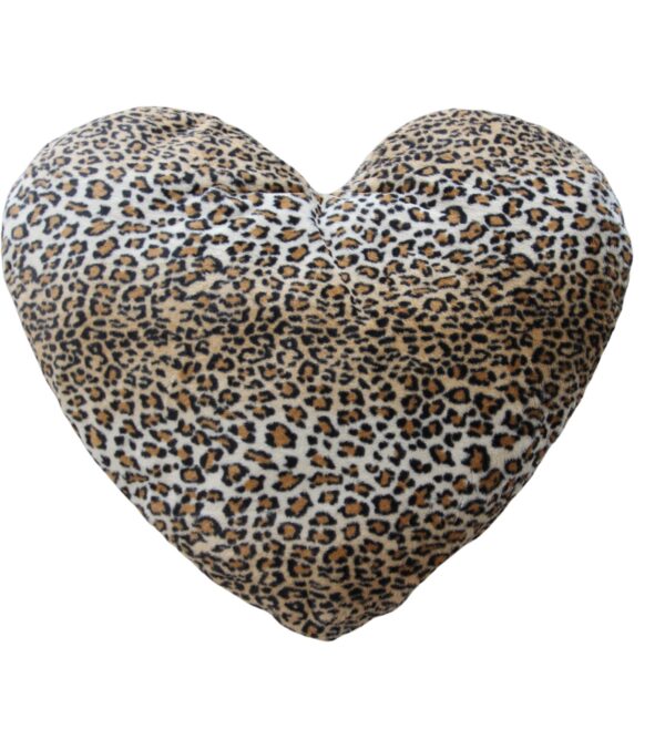 Trilly tutti Brilli cuore Kavi in pelliccia maculata 90x72 cm
